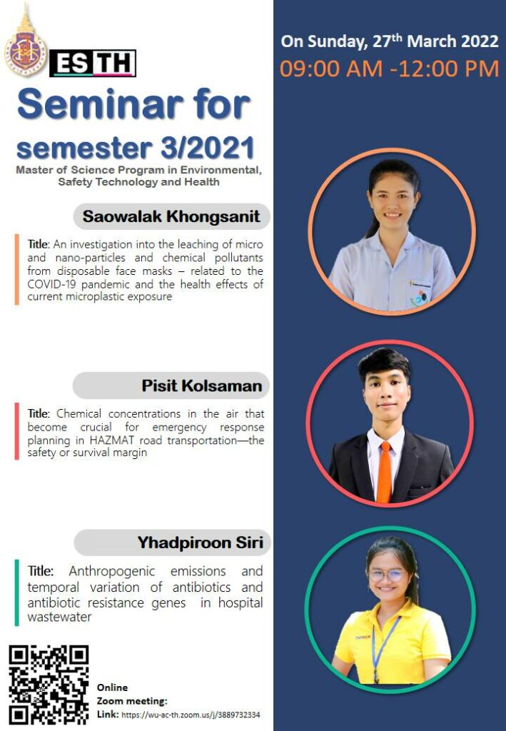 ESTH Seminar for semester 3/2565